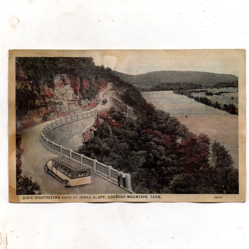 Vintage Unused Postcard - Lookout Mountain TN circa 1940s